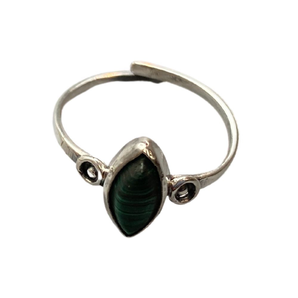 Boho Solitaire Teardrop Ring 03