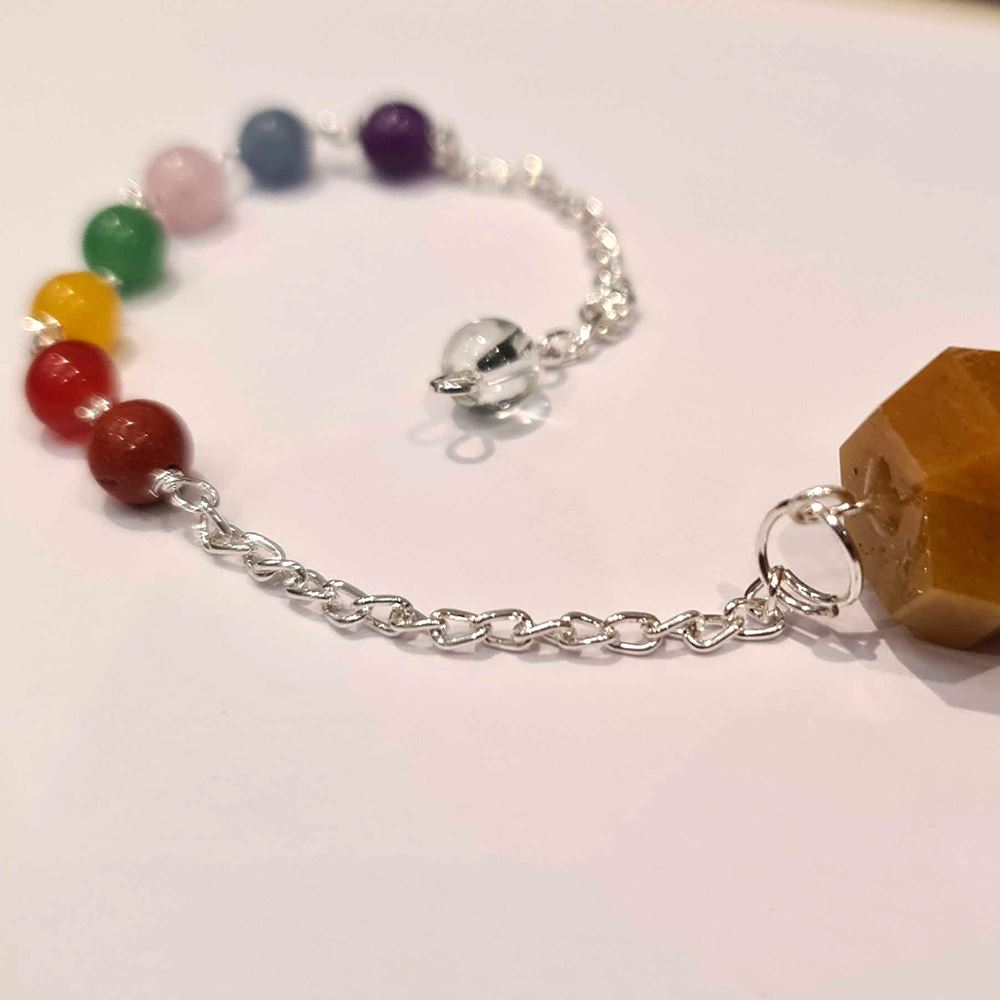 Pendulum with 7 Chakra Beaded Chain