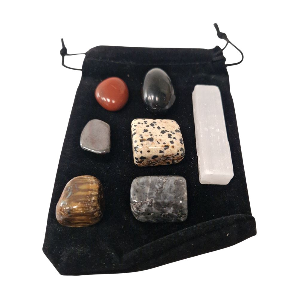 Tumbled Crystals & Selenite Set