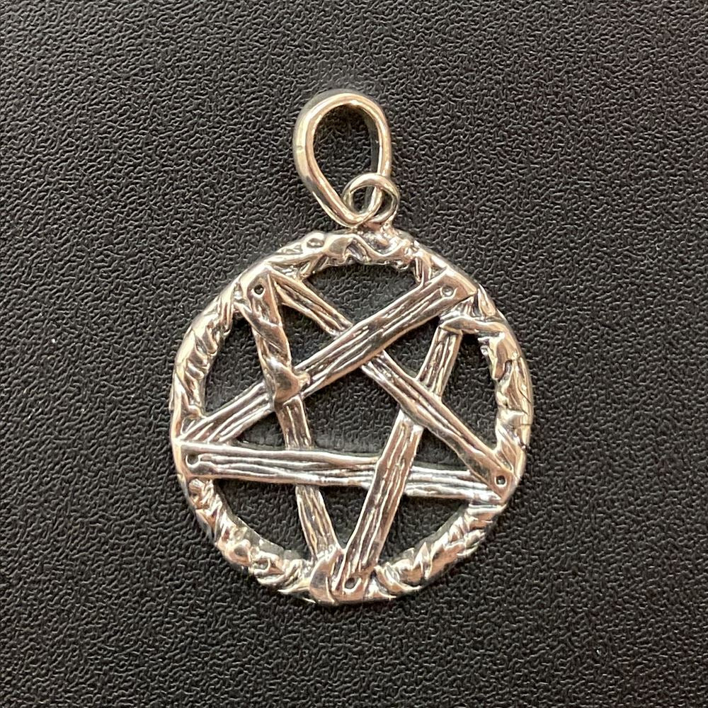 Silver-Plated Gothic Pendant