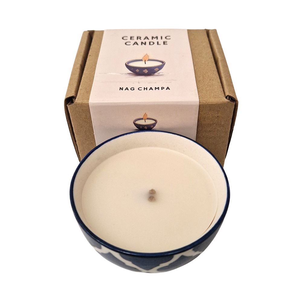 Ceramic Bowl Candle, Nag Champa