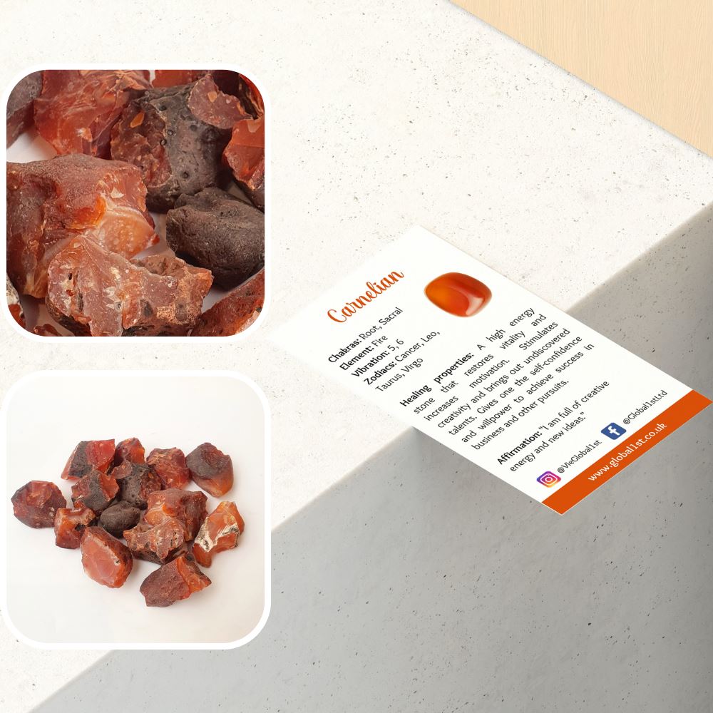 Raw Rough Cut Crystals (80-100g pieces), 1kg Pack