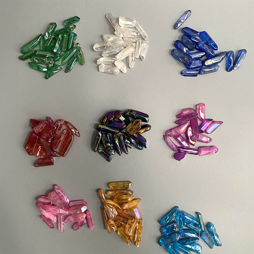 Electroplated Quartz Points, 2-3cm, Single