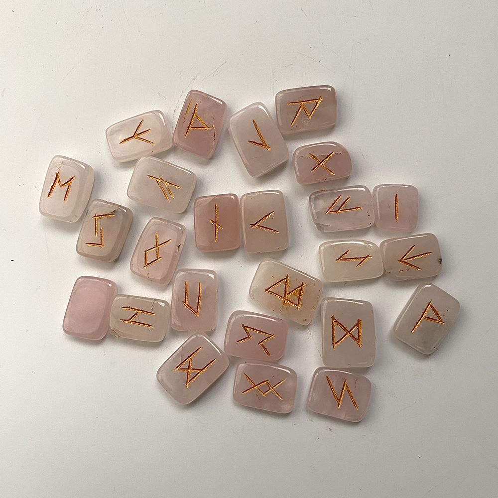 Rune Set with Pouch, Rectangular