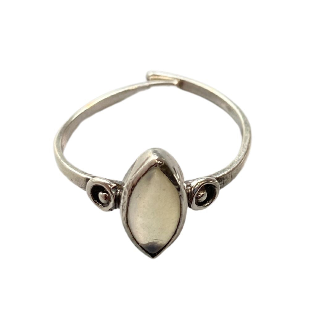 Boho Solitaire Teardrop Ring 03