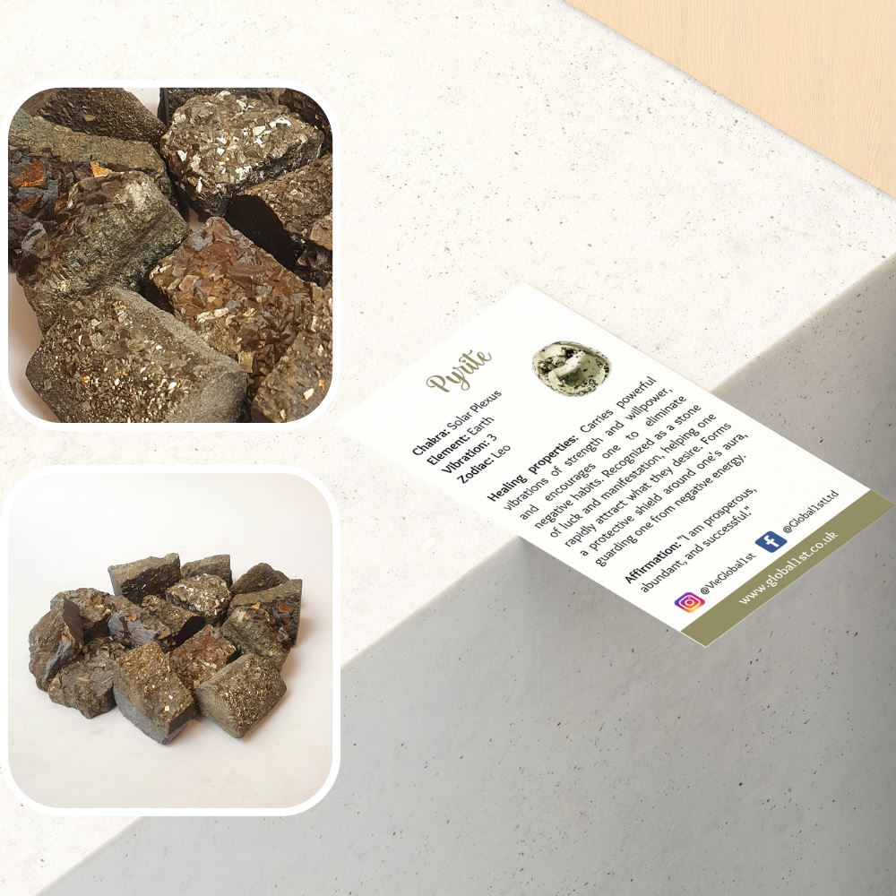 Pyrite Raw Rough Cut Crystals Pack, 1kg