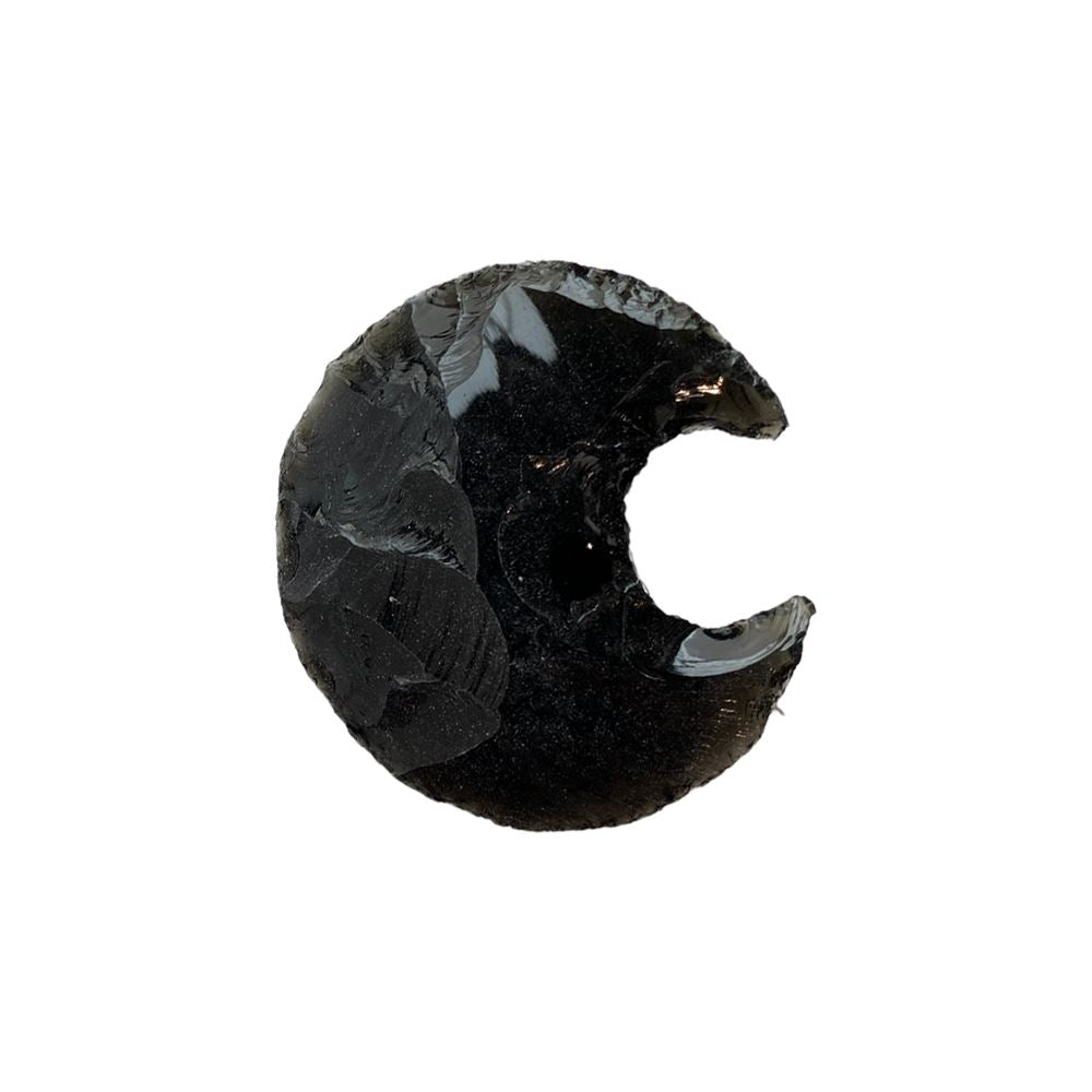Faceted Crescent Moon Crystal, 3x2cm