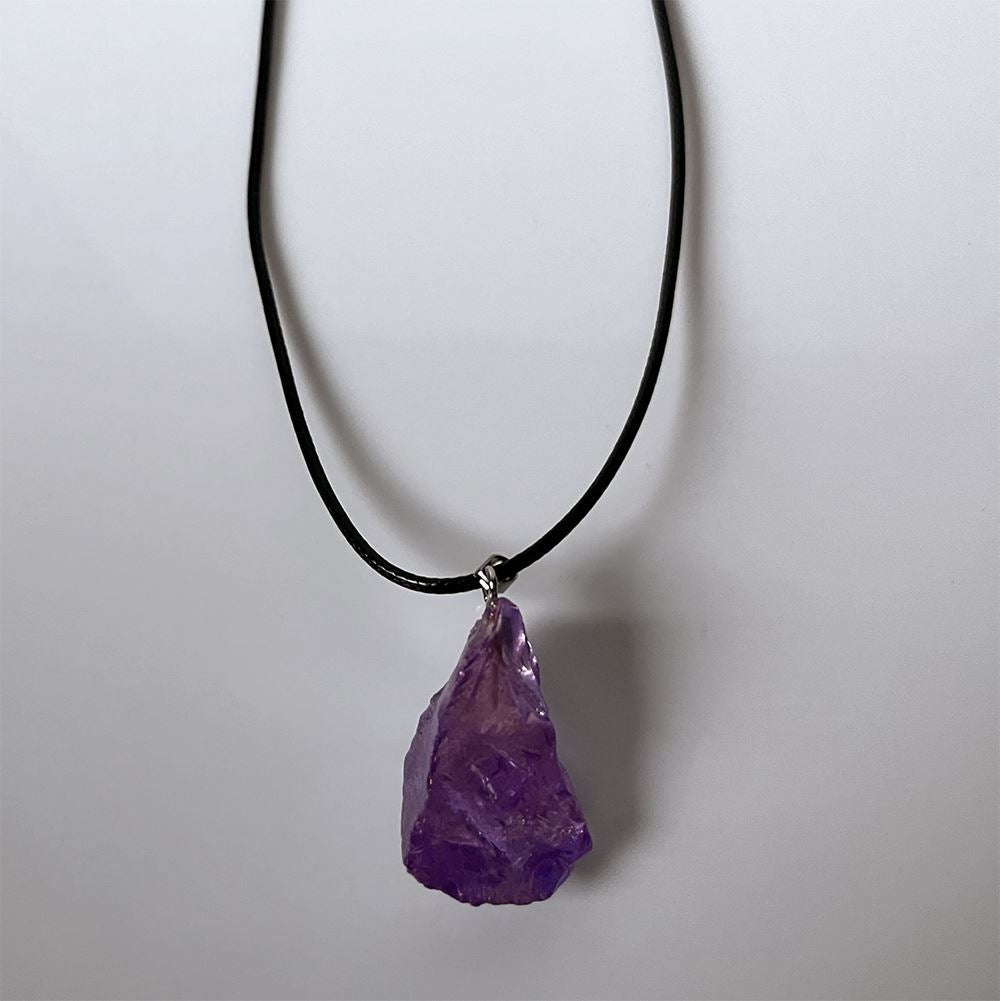 Electroplated Quartz Pendant