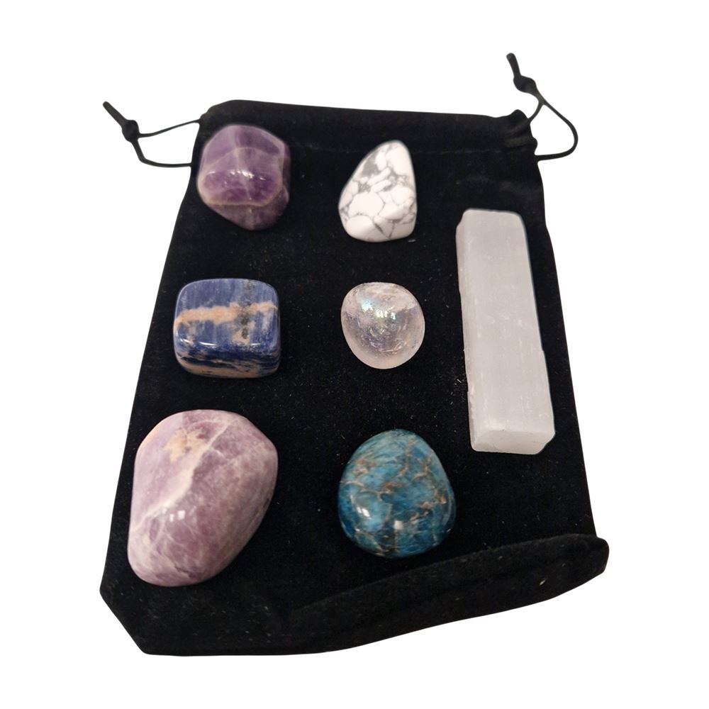 Tumbled Crystals & Selenite Set