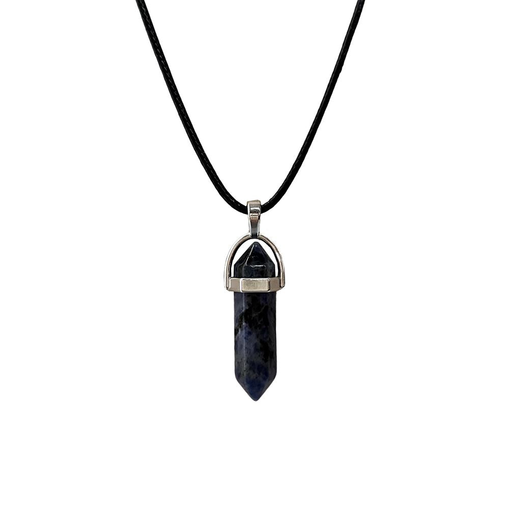Double Point Pencil Pendant, Black String