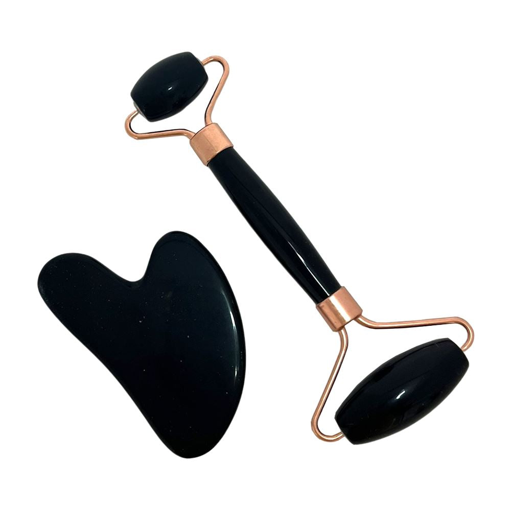 Gua Sha and Crystal Face Roller Gift Set