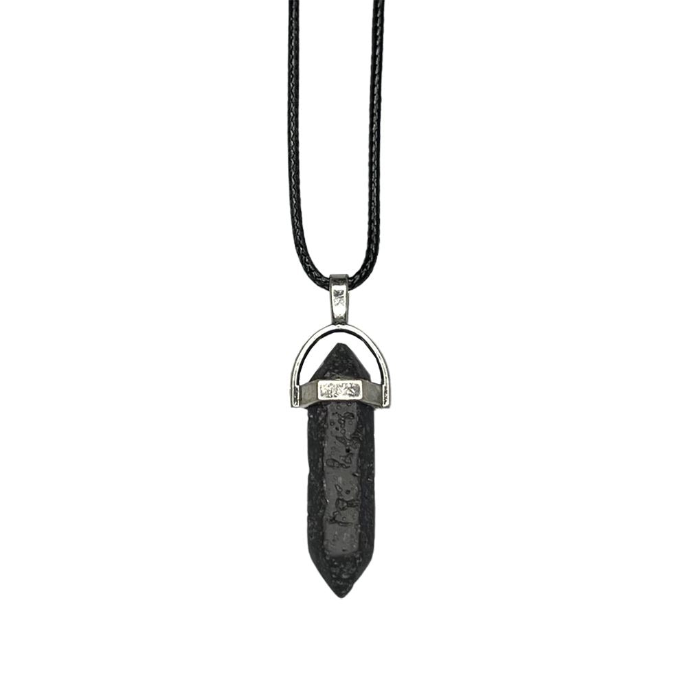 Double Point Pencil Pendant, Black String