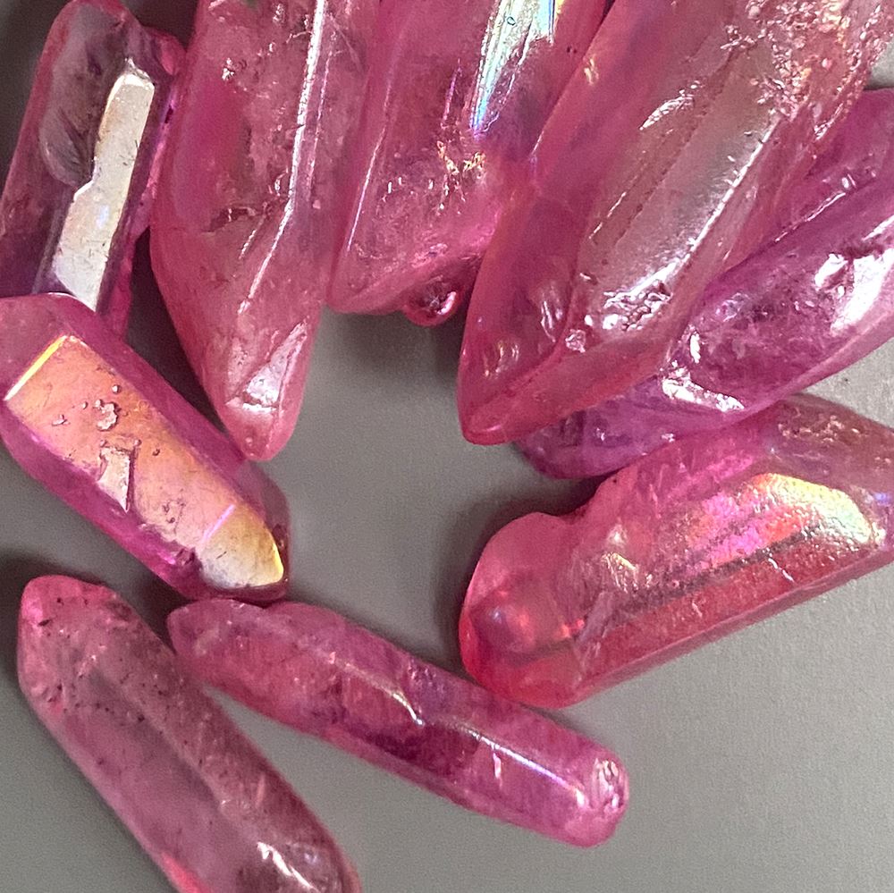 Electroplated Quartz Points, 2-3cm, Single