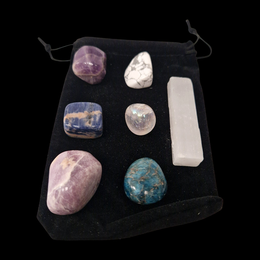 Tumbled Crystals & Selenite Set