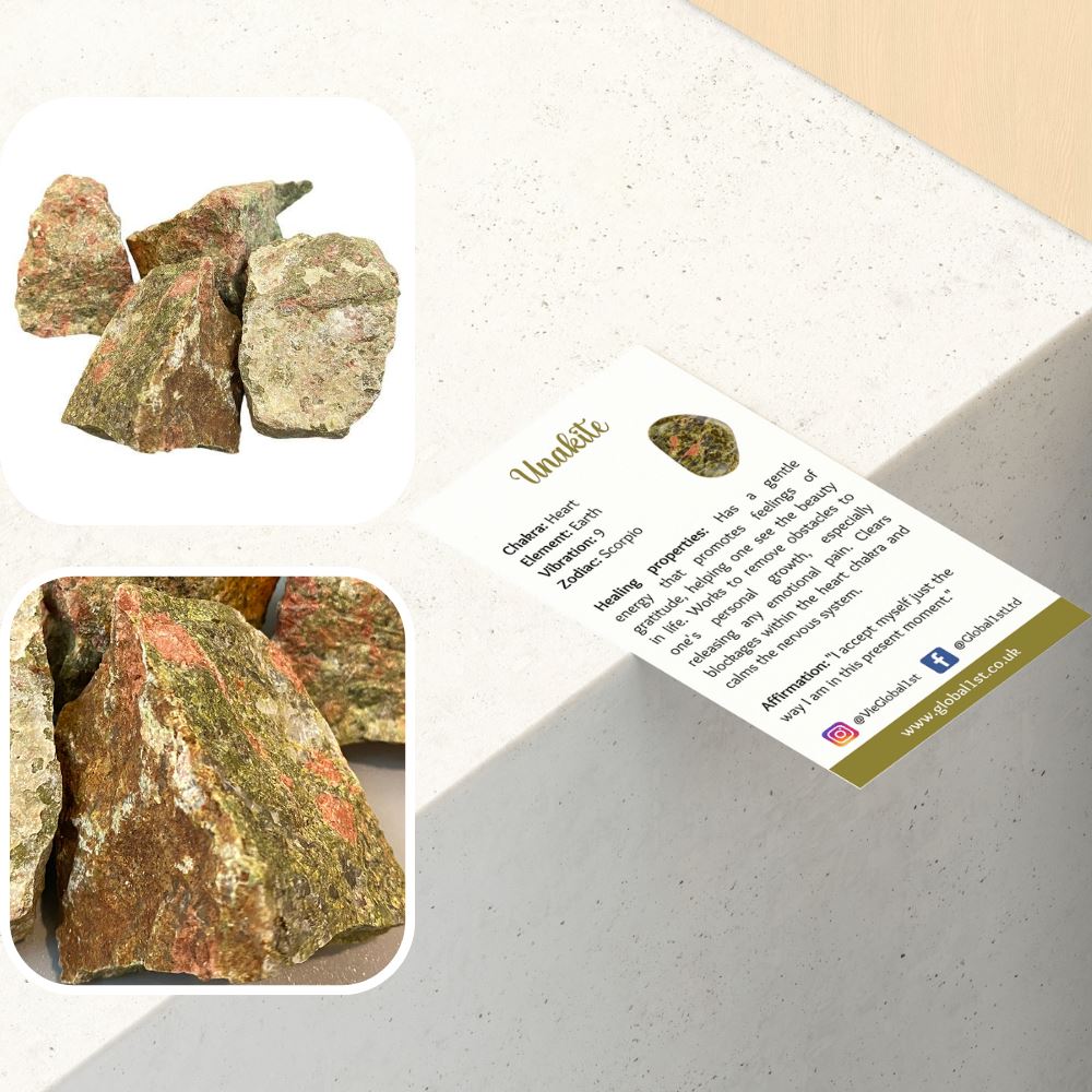 Raw Rough Cut Crystals (80-100g pieces), 1kg Pack