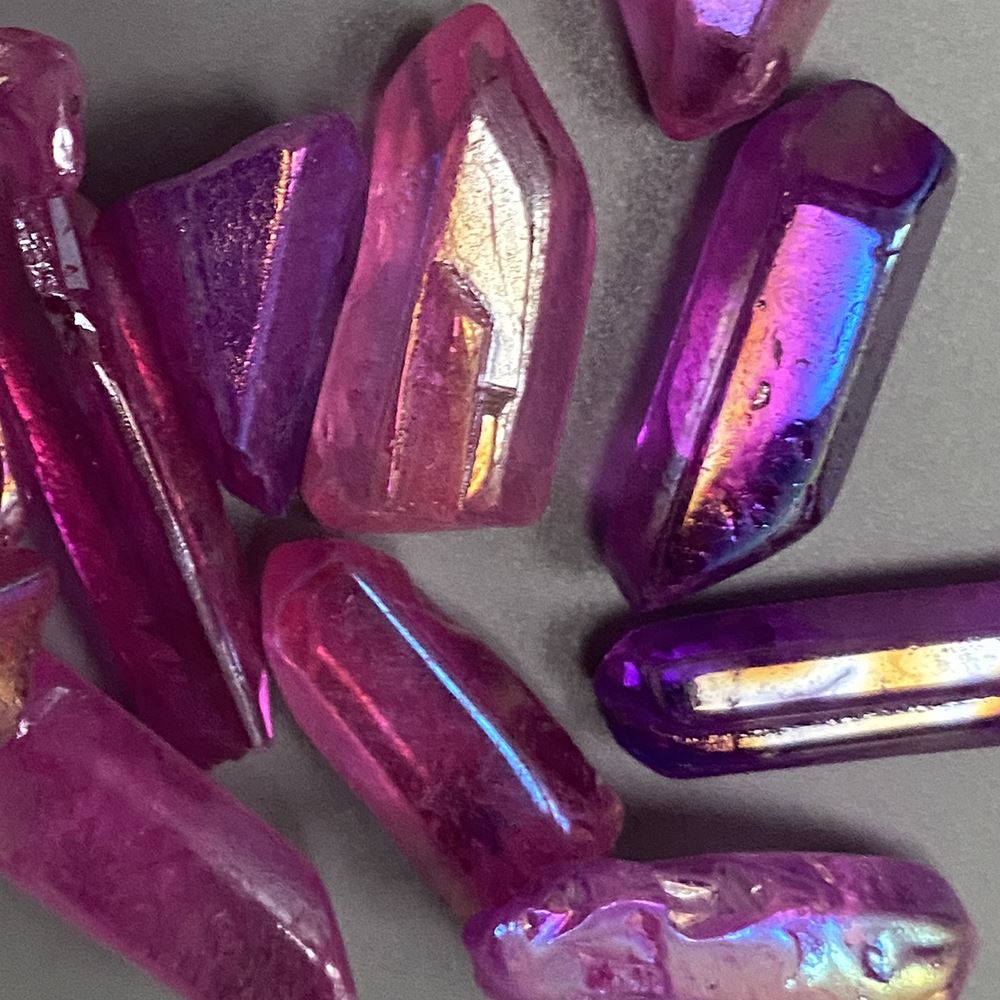 Electroplated Quartz Points, 2-3cm, Single