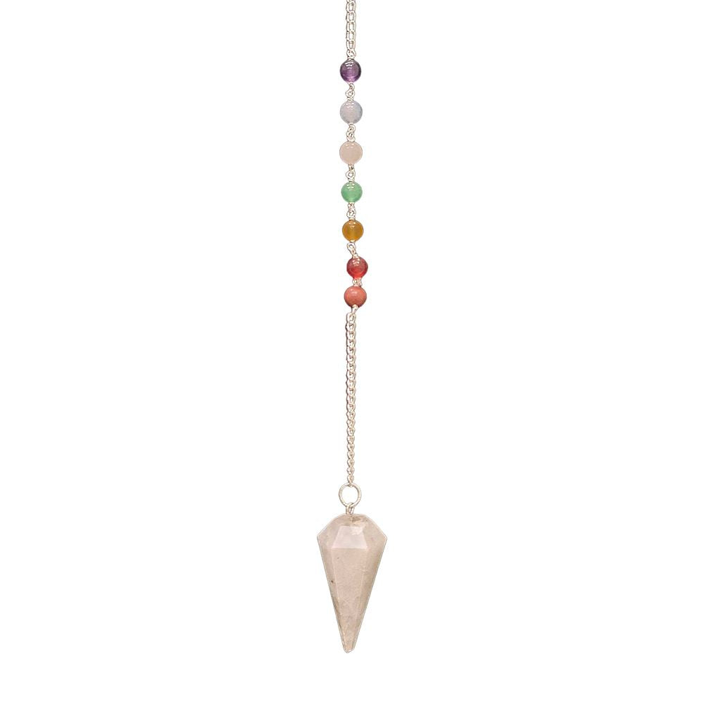 Pendulum with 7 Chakra Beaded Chain