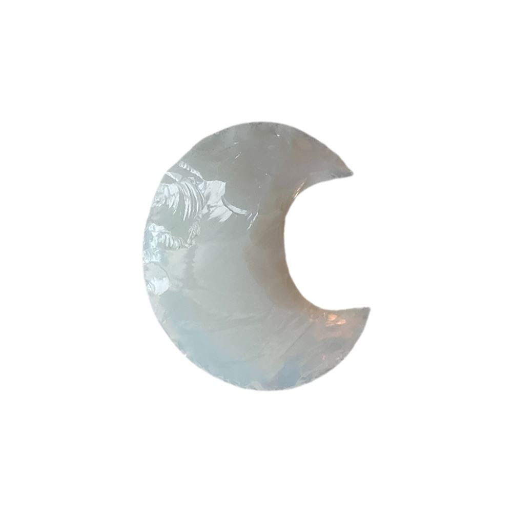 Faceted Crescent Moon Crystal, 3x2cm