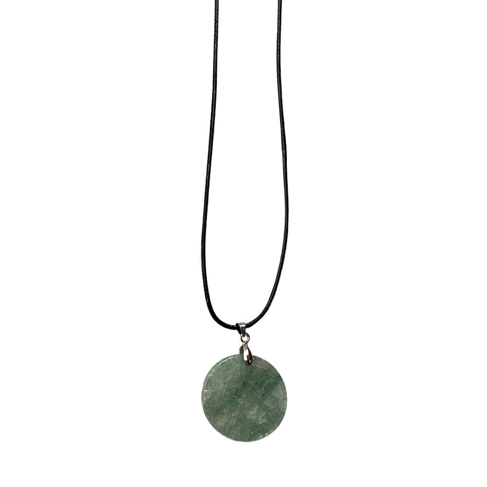 Coin Pendant, Black Cord