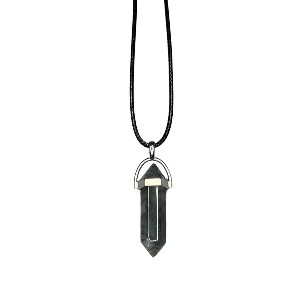 Double Point Pencil Pendant, Black String
