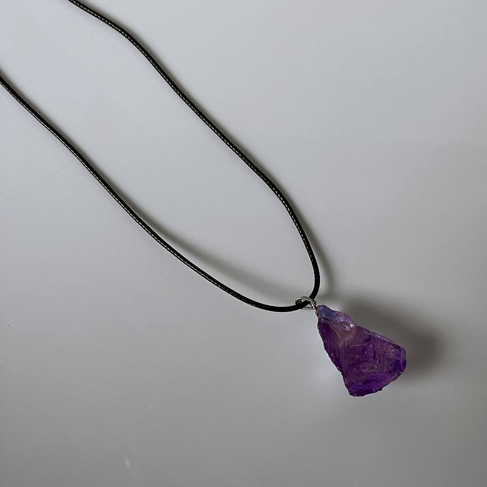 Electroplated Quartz Pendant