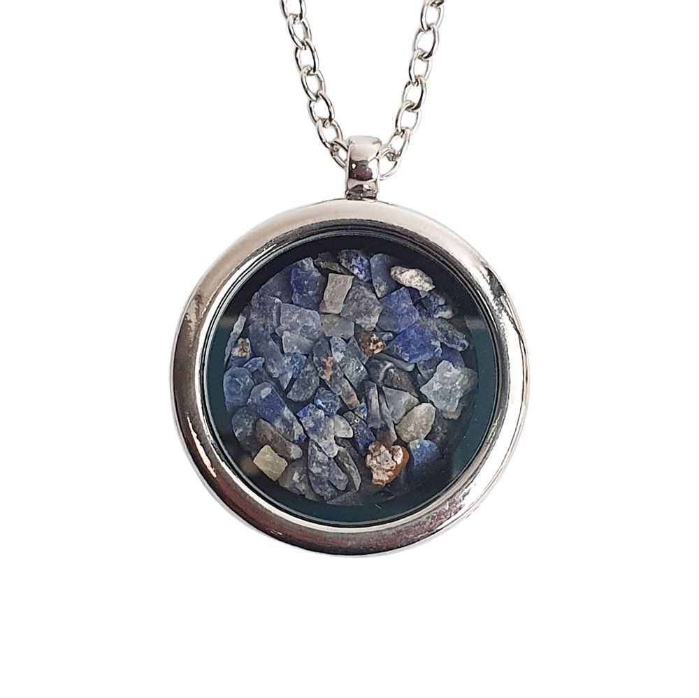 Locket Pendant with Crystal Sand