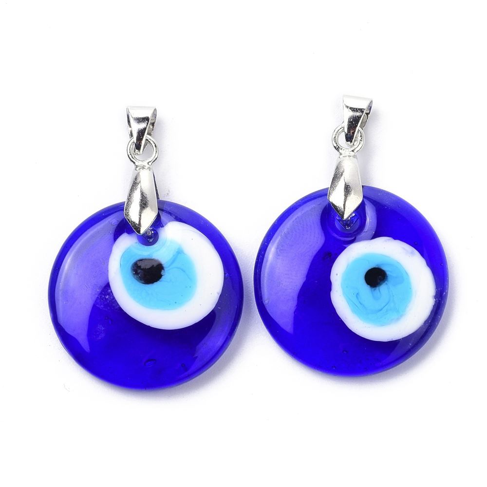 Evil Eye Pendant, Round