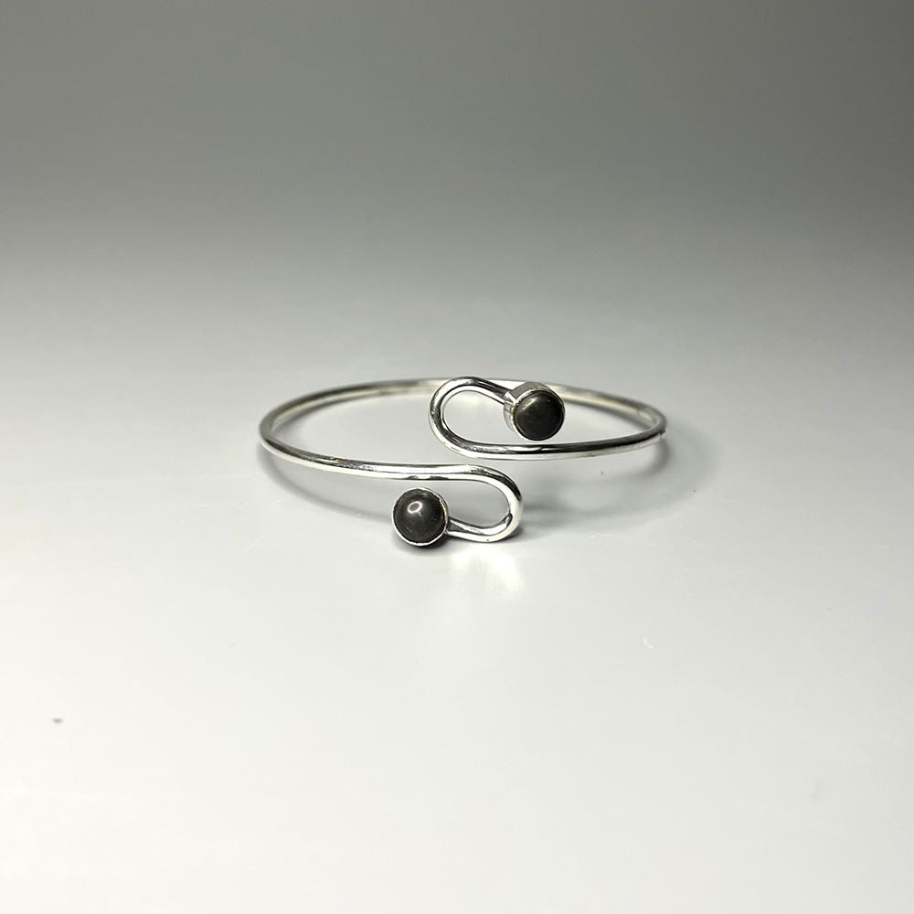 Silver Plated Adjustable Serpentine Cuff Bangle