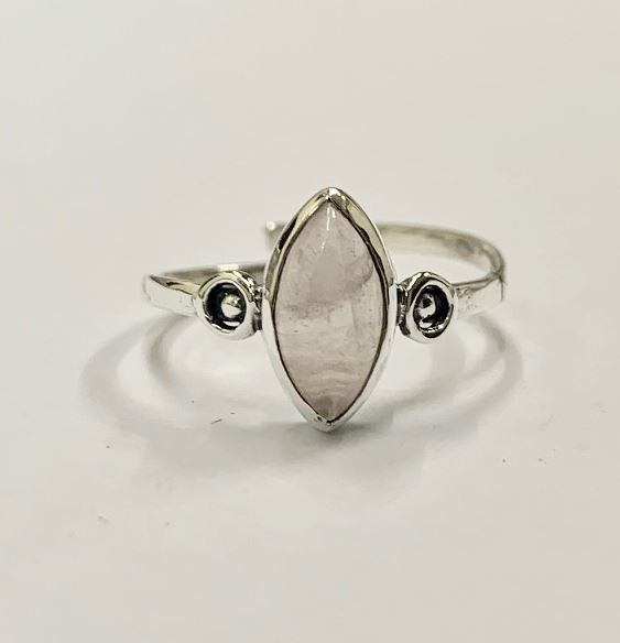 Boho Solitaire Teardrop Ring 03