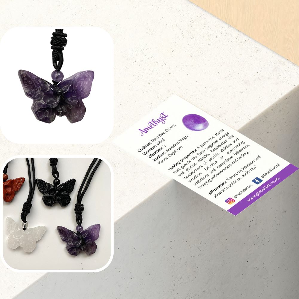 Butterfly & Skull Pendant