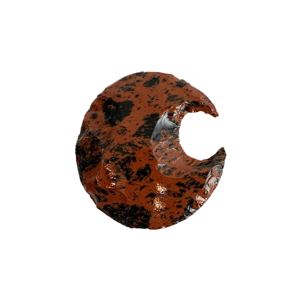 Faceted Crescent Moon Crystal, 3x2cm