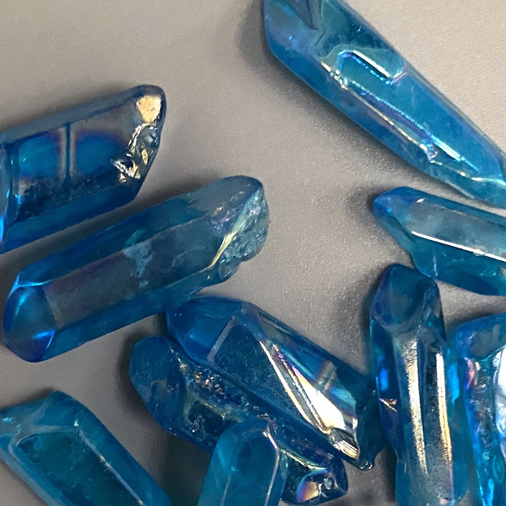 Electroplated Quartz Points, 2-3cm, Single