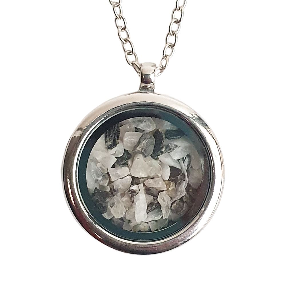 Locket Pendant with Crystal Sand