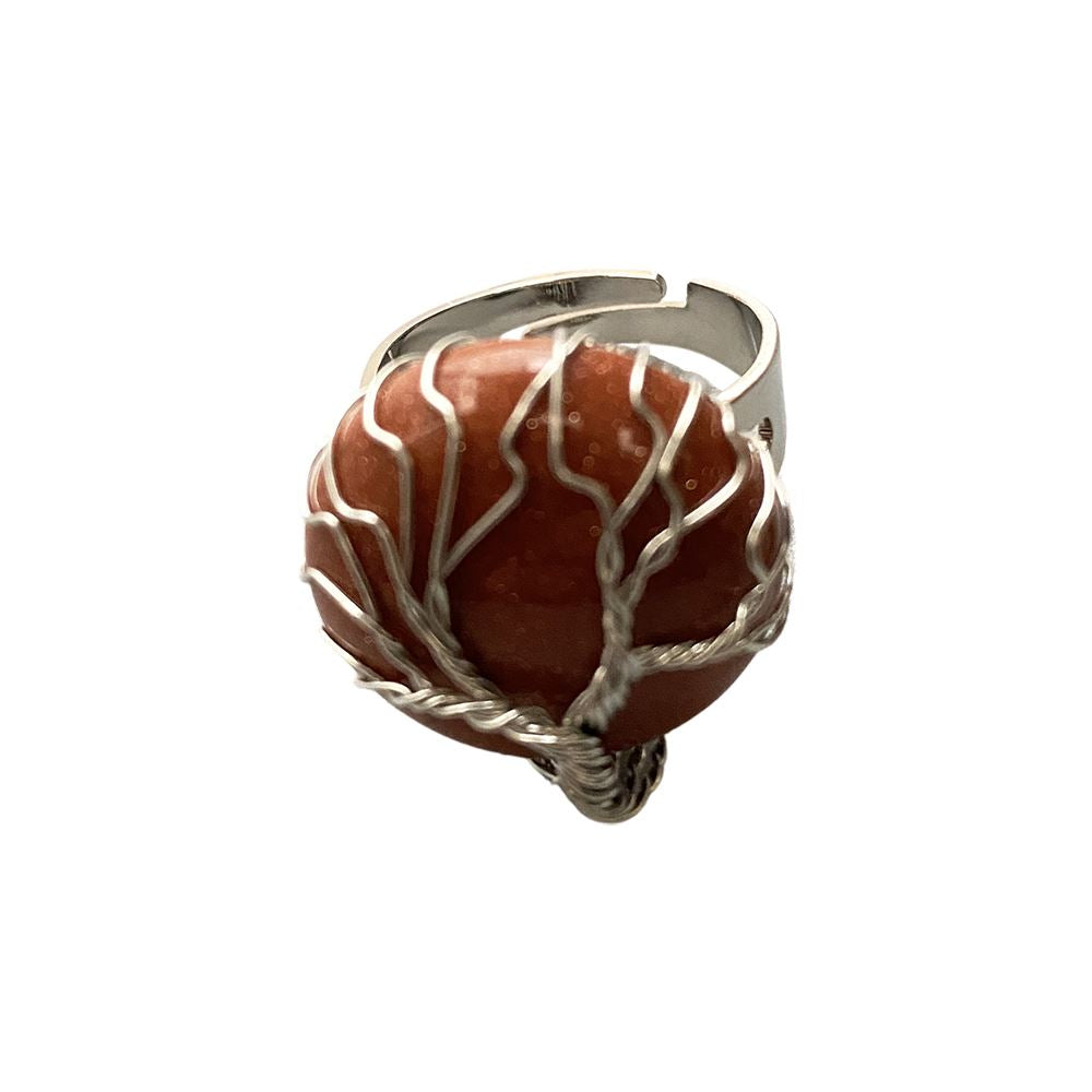 Wire Wrapped Tree of Life Ring, 2cm