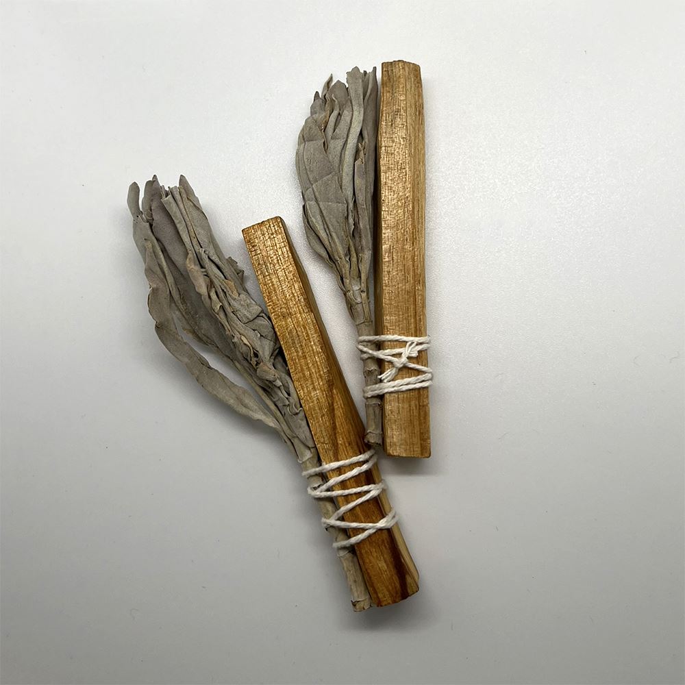 Mini Smudge Cluster, White Sage with Palo Santo 4"