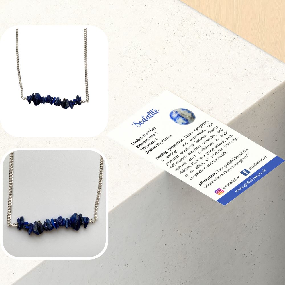 Silver Chain Chips Pendant