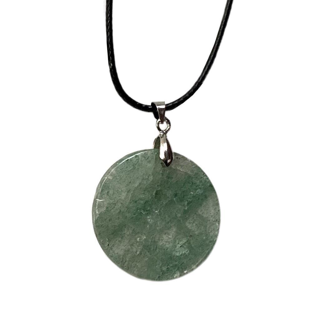 Coin Pendant, Black Cord