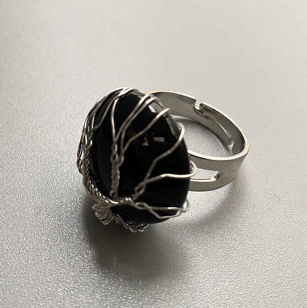 Wire Wrapped Tree of Life Ring, 2cm
