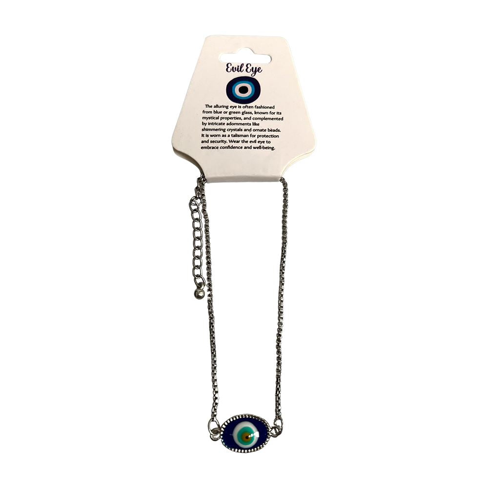 Evil Eye Anklet, Oval Eye (JIT)