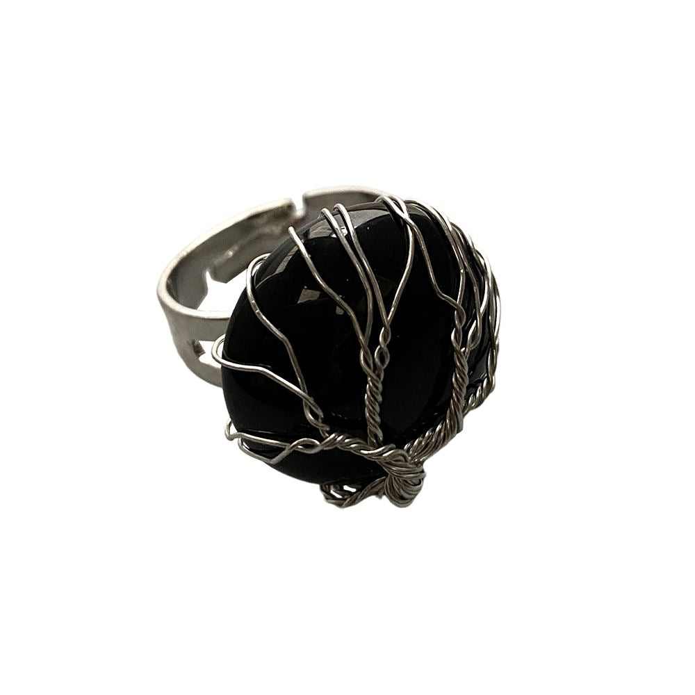 Wire Wrapped Tree of Life Ring, 2cm