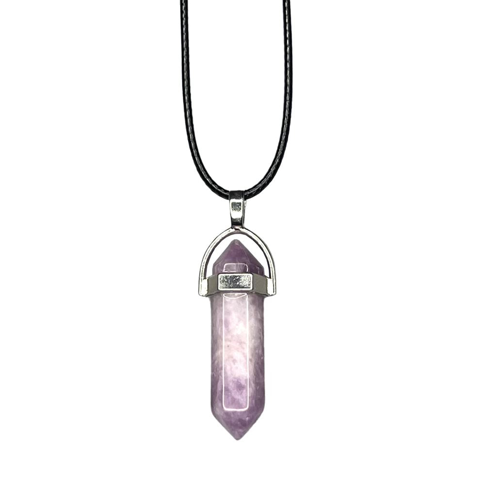 Double Point Pencil Pendant, Black String