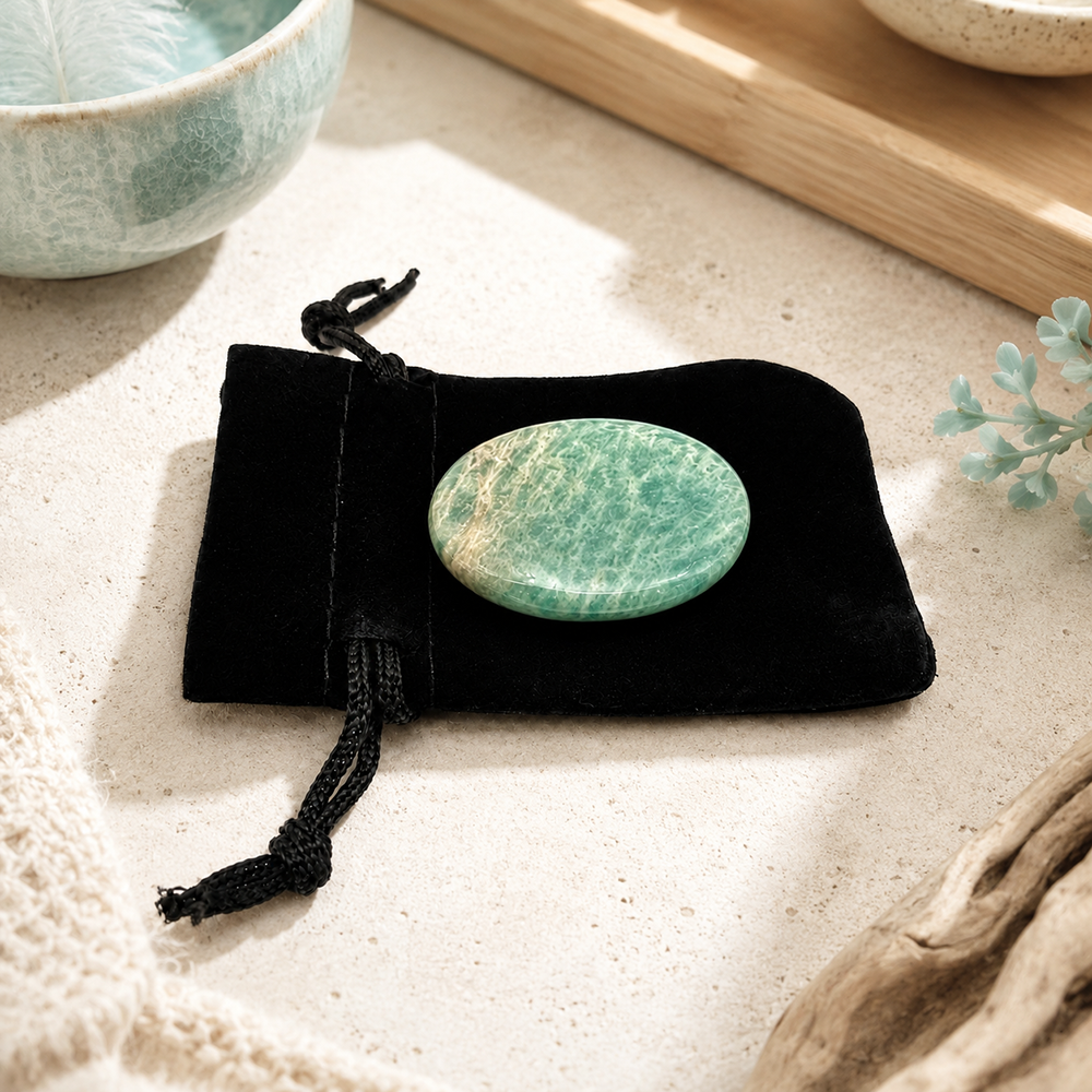 Worry Thumb Stone, Amazonite