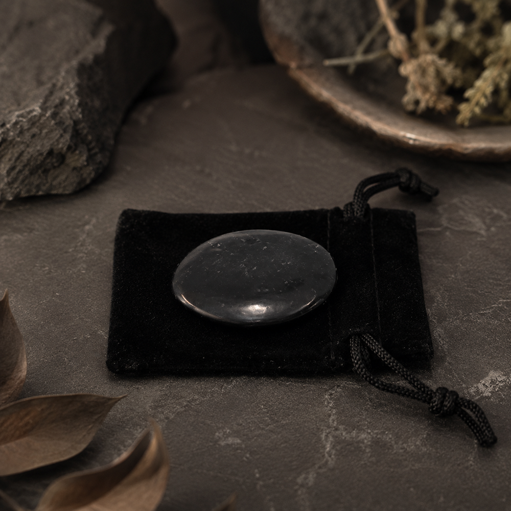 Worry Thumb Stone, Black Tourmaline