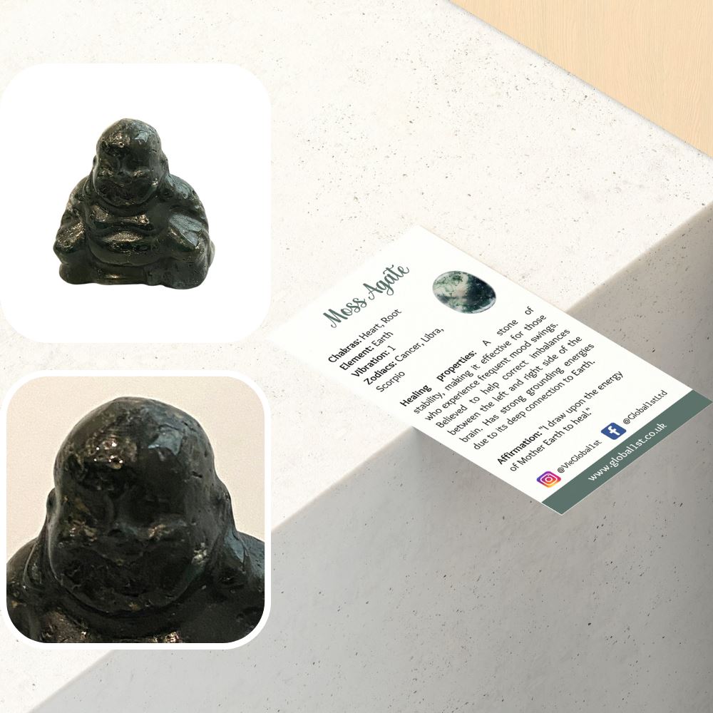 Gemstone Buddha, 2.5x2.5x1cm