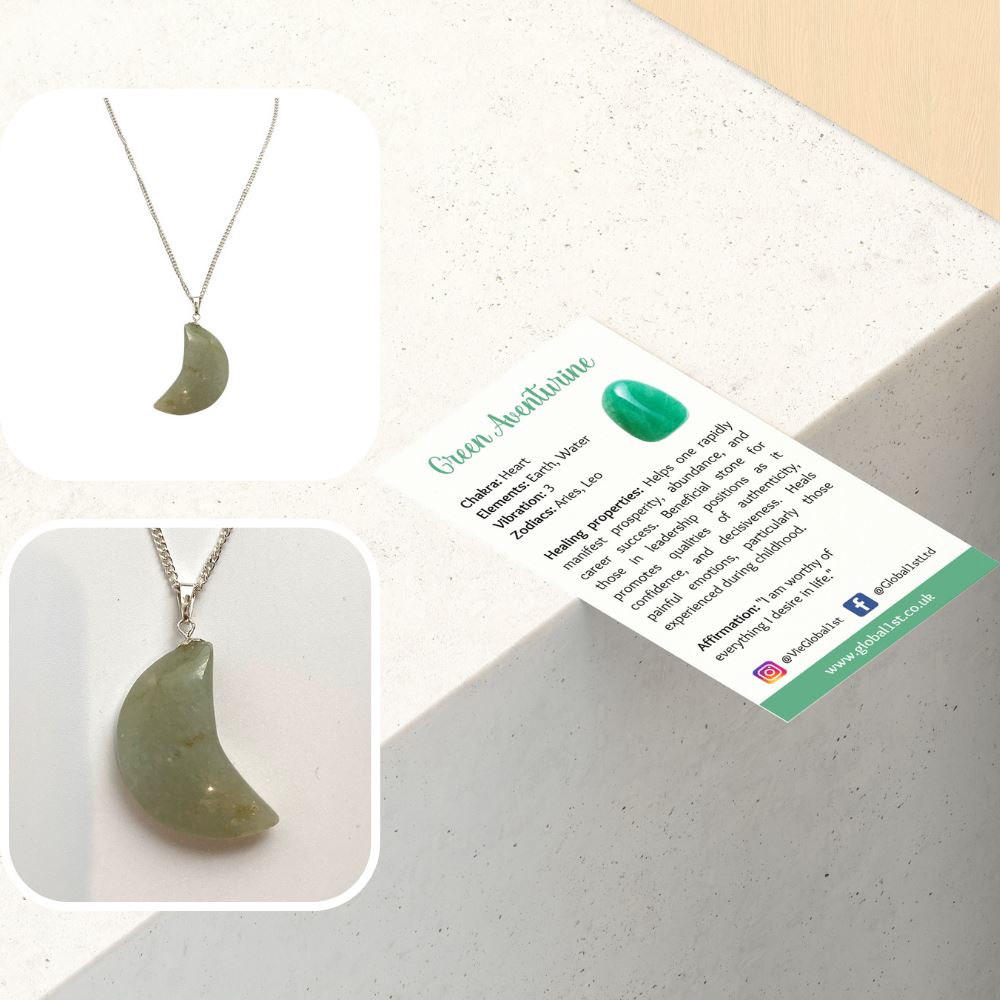 Crescent Shaped Pendant, 4x2cm