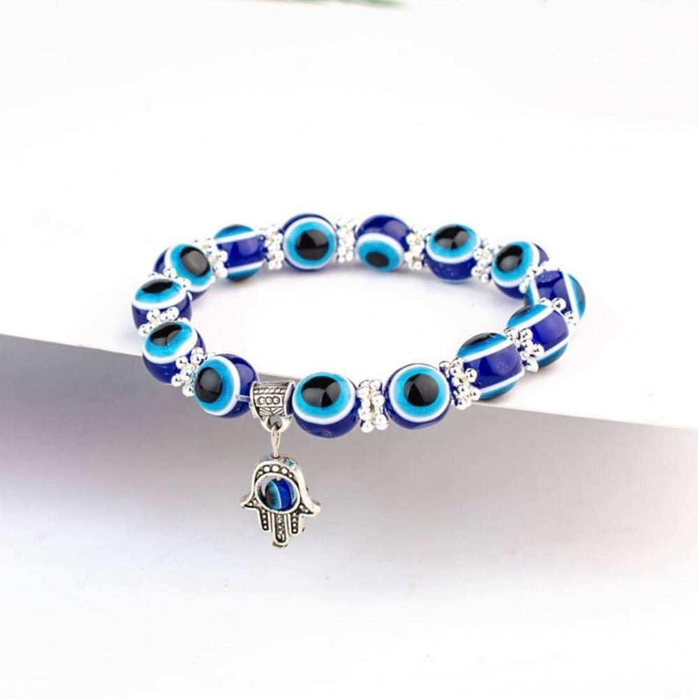 Evil Eye & Hamsa Bracelet, Beaded