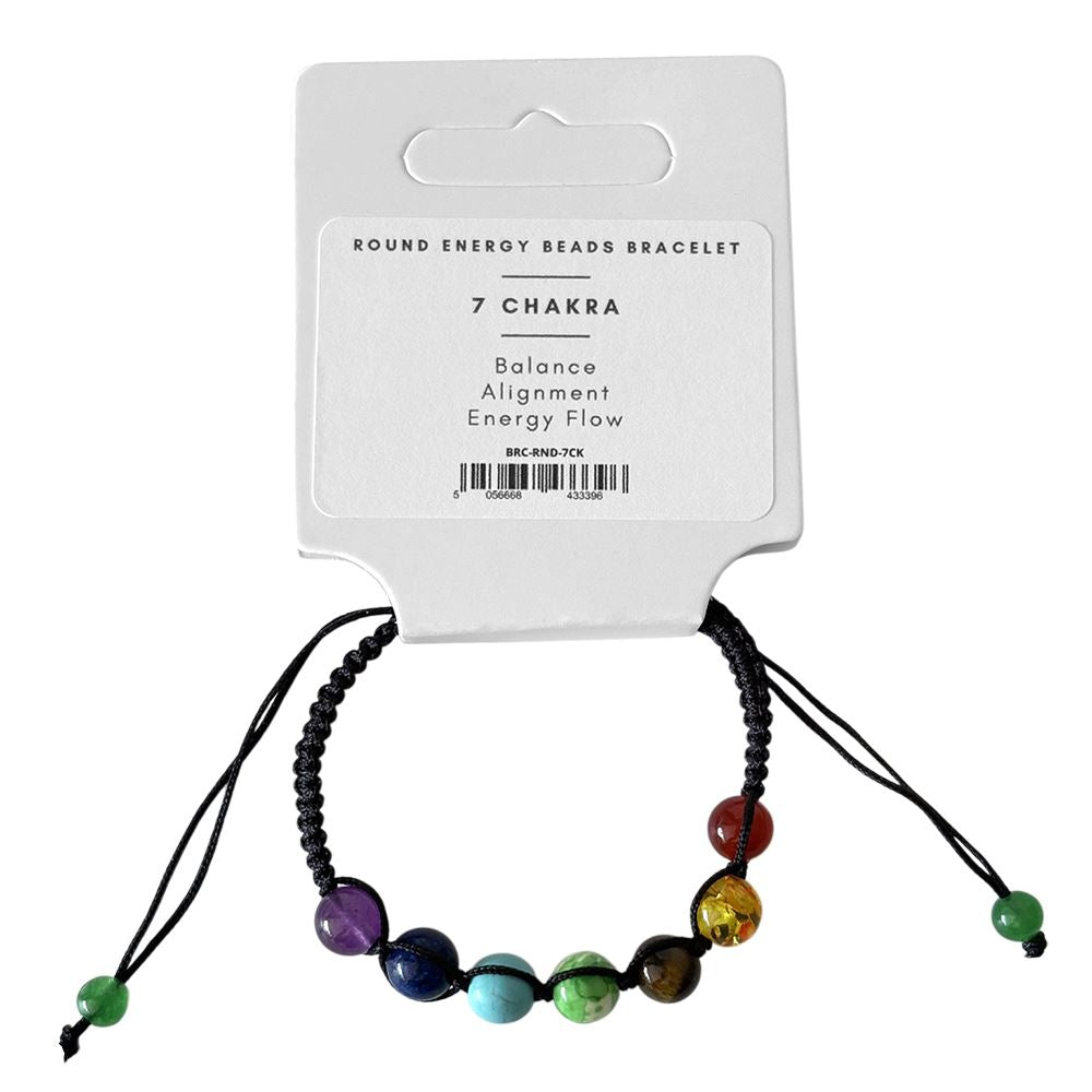 7 Chakra Round Energy Beads Bracelet
