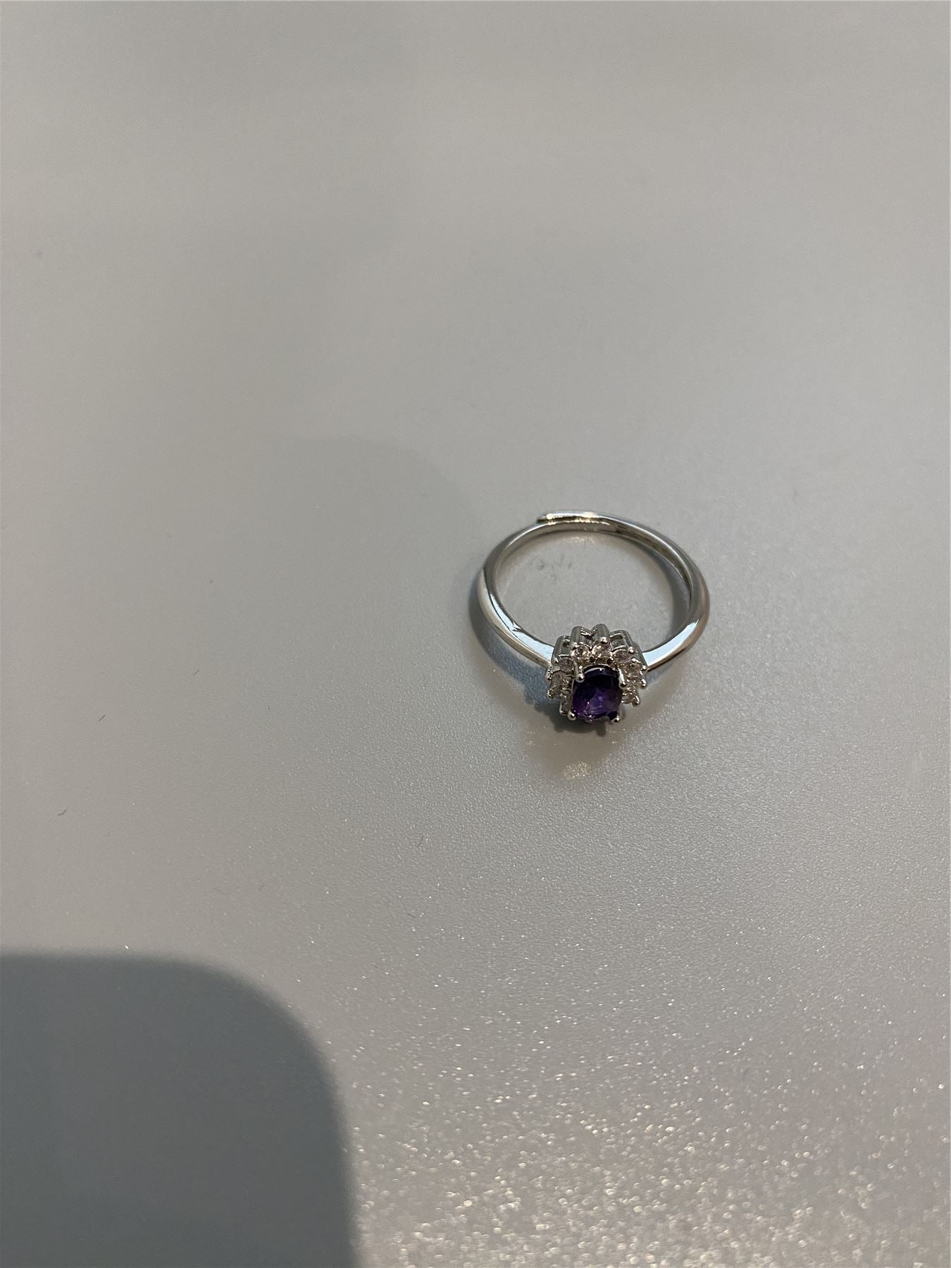 Amethyst Adjustable Ring