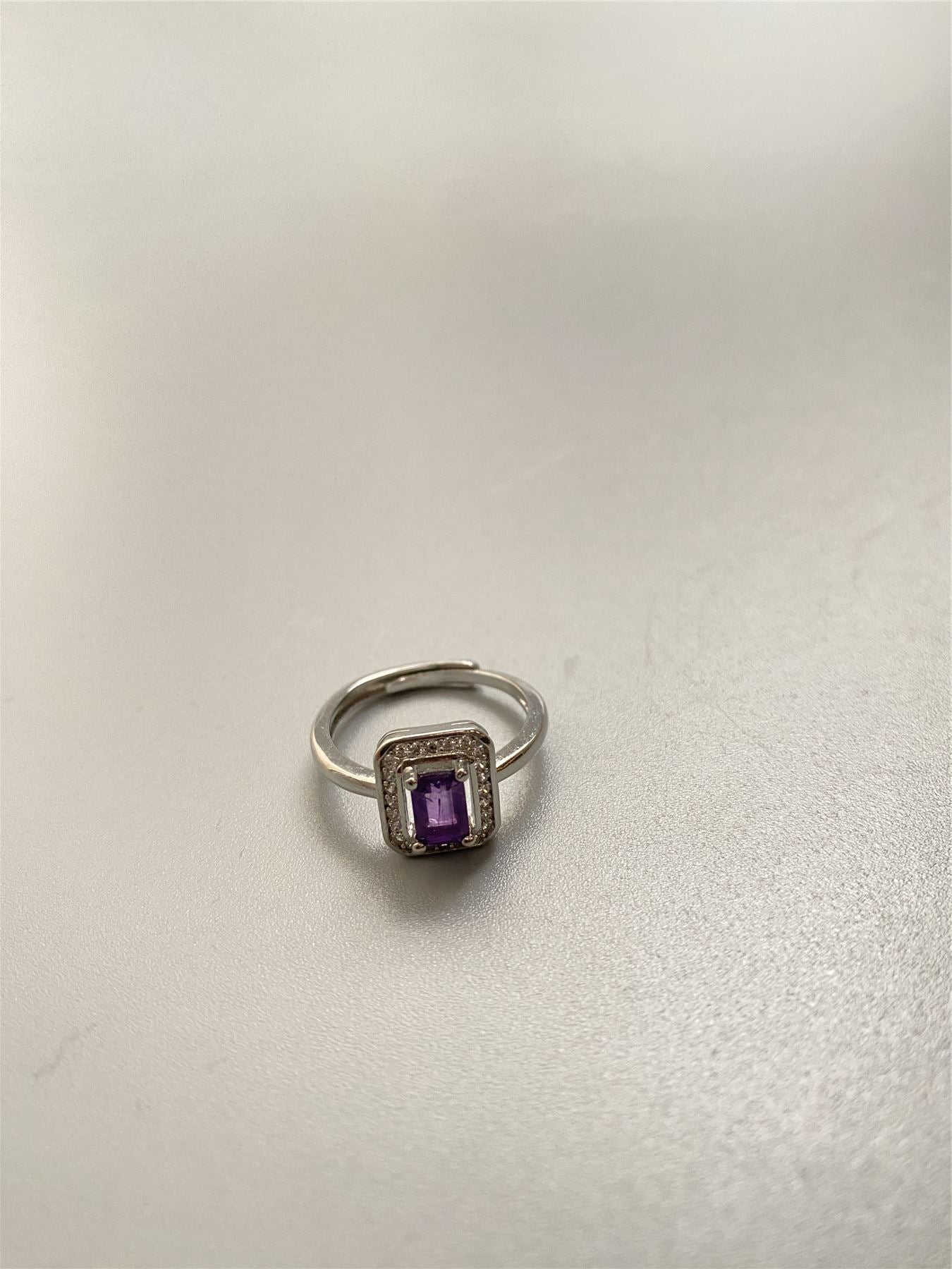 Amethyst Adjustable Ring