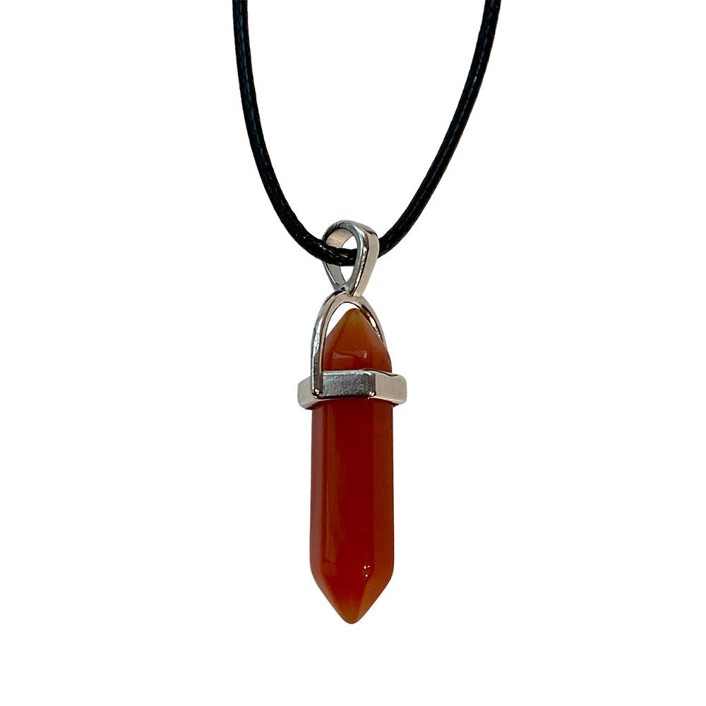 Double Point Pencil Pendant, Black String